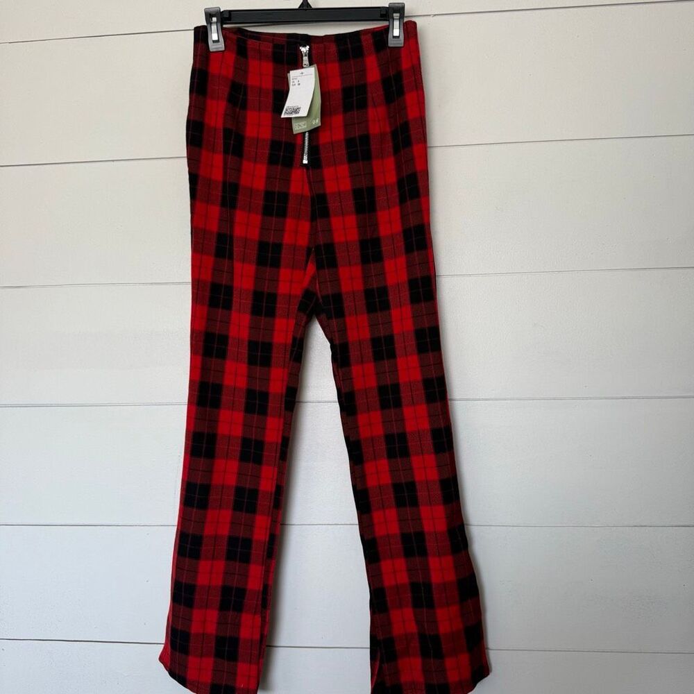 Divided by H&M Women’s 6 Red Plaid Pants New